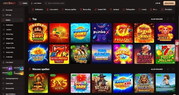 Legion Casino screenshot betalen